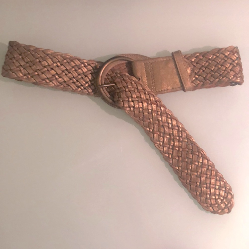 Abercrombie Gold Woven Belt
